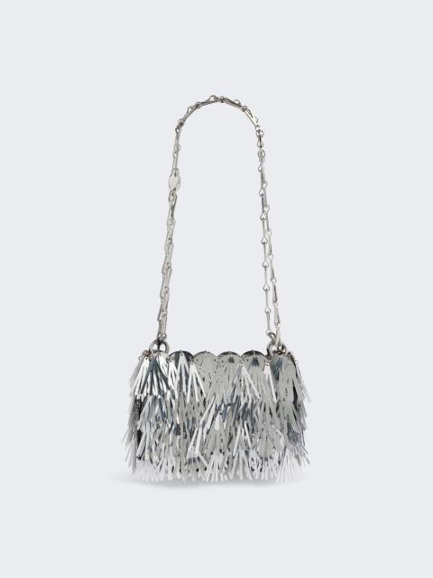 rabanne Sparkle Nano Metallic Fur Bag Silver