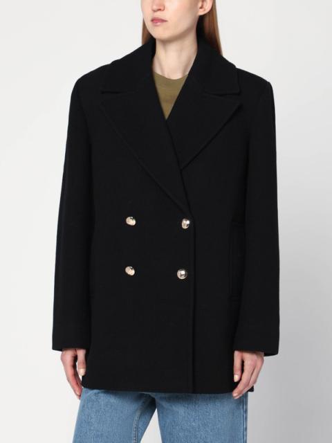 ANINE BING Black Glenn double-breasted coat