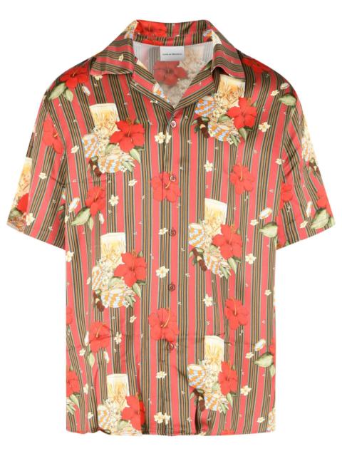 Drôle de Monsieur Drole De Monsieur Multicolored 'HIBISCUS Club' Shirt