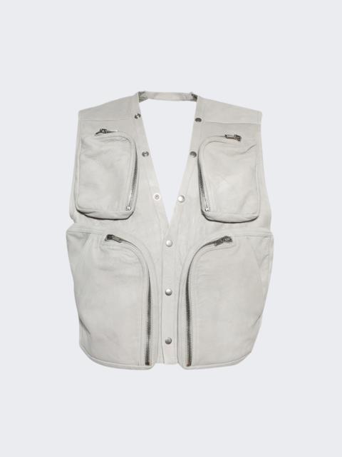 Rick Owens Porterville Cargo Vest Ivory
