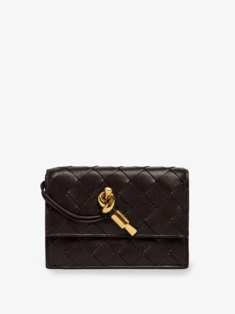 Bottega Veneta Bottega Veneta Andiamo Leather Card Holder With Intrecciato Motif