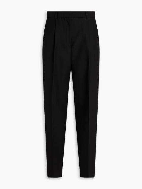 TOTEME Pleated grain de poudre tapered pants