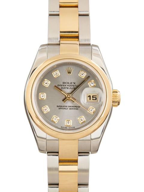 ROLEX Ladies Rolex Datejust 179163 Slate Diamond Dial