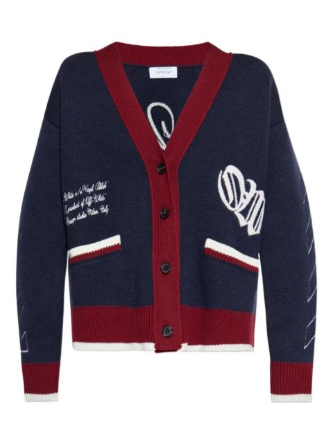 Off-White Varsity jacquard cardigan