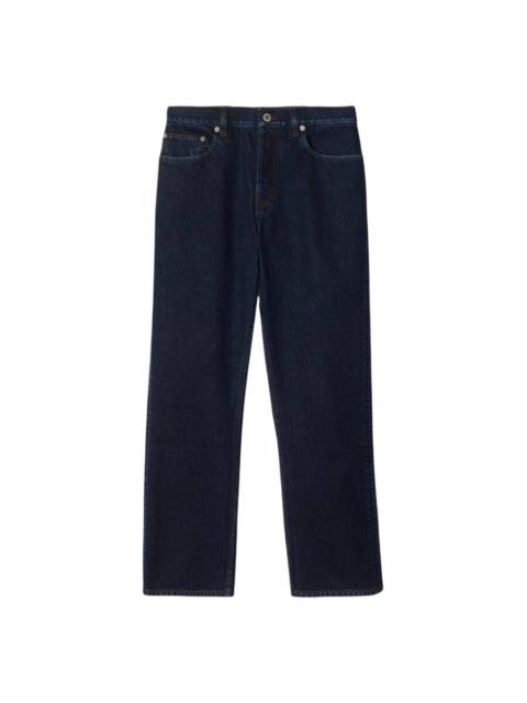 Burberry Burberry Straight Leg EKD Patch Denim Jeans