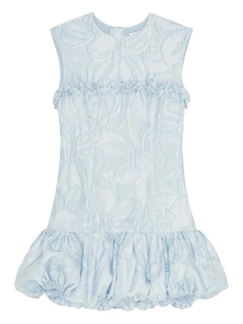 GANNI cloqué corset mini dress