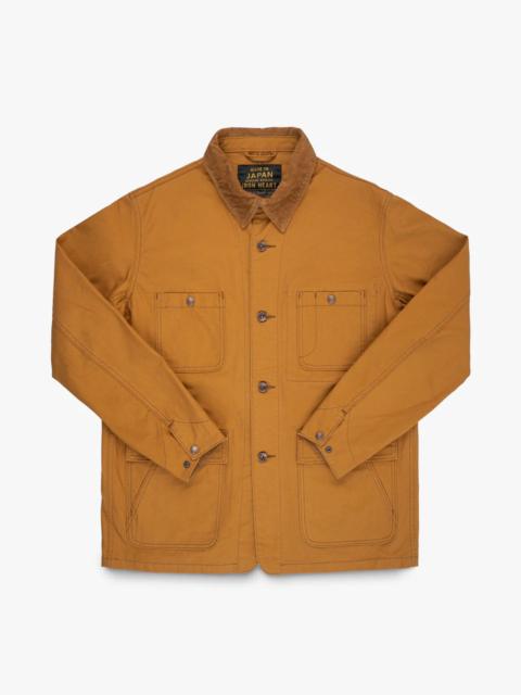 Iron Heart IRON HEART IHJ-148-BRN 10OZ KURASHIKIZOME ORGANIC COTTON DUCK CHORE JACKET - BROWN