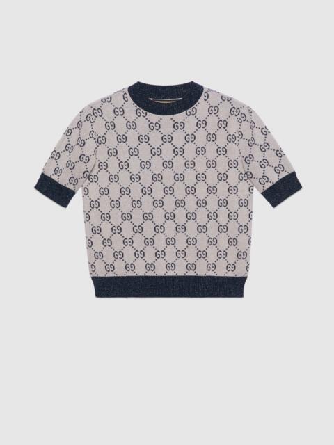 GUCCI GG lamé jacquard top