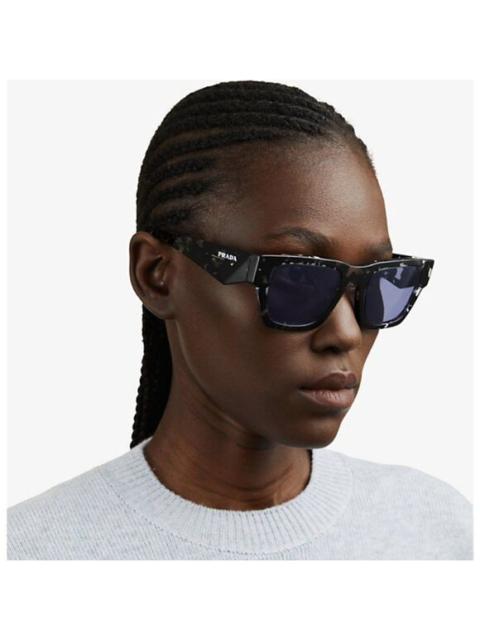 Prada NEW Prada PRA06S 15O50B Tortoise Black Violet Mirror Square Unisex Sunglasses