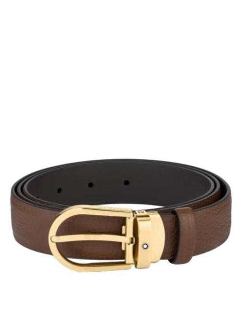 Montblanc Montblanc Horseshoe Buckle 30 mm Leather Belt