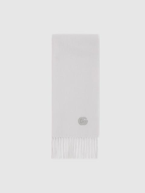 GUCCI Cashmere scarf with patch