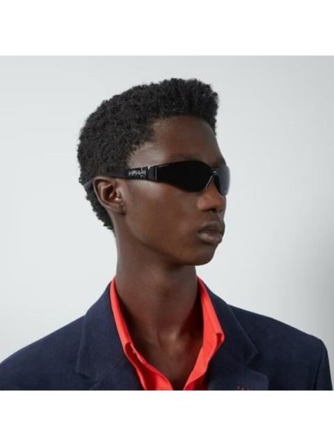 GUCCI NEW Gucci GG1651S 001 Black Grey Unisex Mask Sunglasses GG 1651S