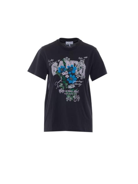 GANNI Ganni Women Flowers T-Shirt