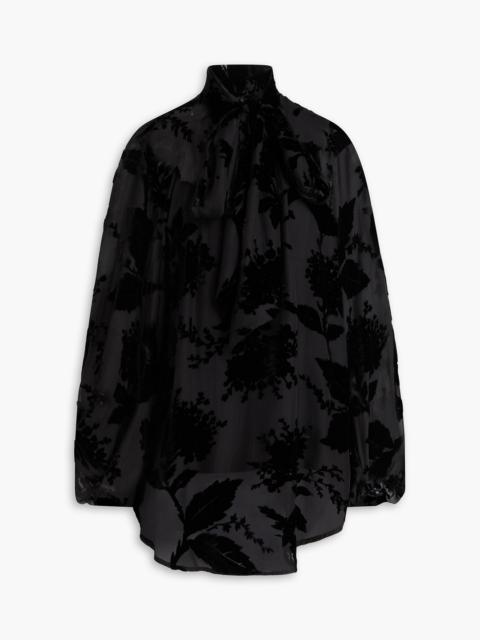 Zimmermann Pussy-bow devoré-velvet blouse
