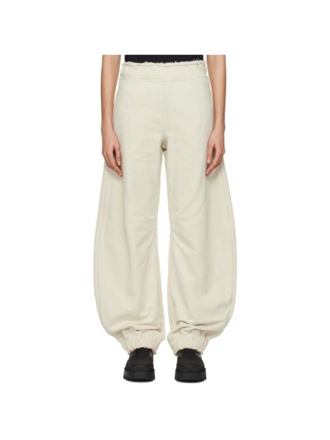 Moncler Moncler x Willow Smith Beige Raw Edge Sweatpants