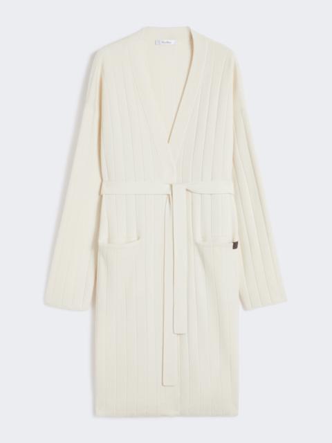 Max Mara GIUSTO Long cashmere-yarn cardigan