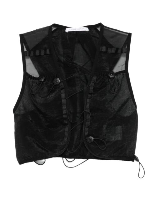 CECILIE BAHNSEN drawstring-fastening vest
