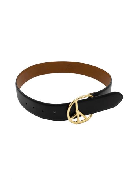 NEEDLES Peace Buckle Belt - Steer Leather Black