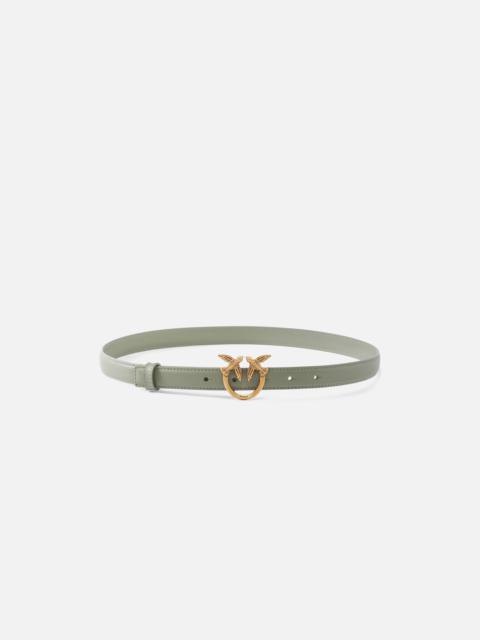 PINKO LOVE BIRDS THIN LEATHER BELT 2CM
