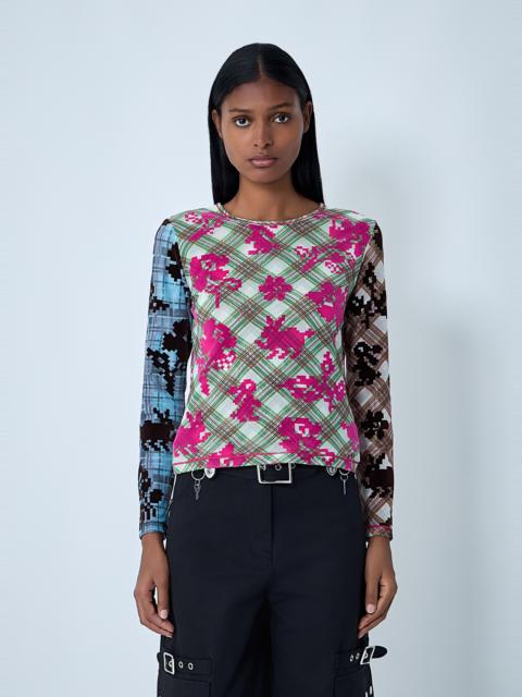 Chopova Lowena Pixel Bunny Mesh Top