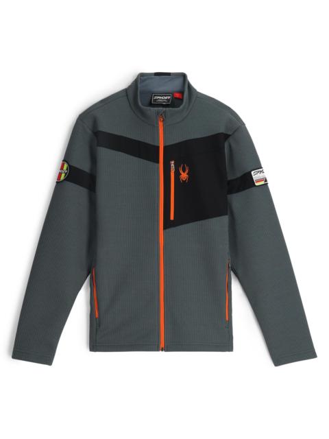 SPYDER Mens Wengen Bandit Full Zip Jacket - Slate Blue