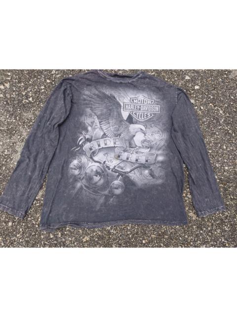 Other Designers Vintage Like Tie Dye Harley Davidson Long Sleeve Made in USA