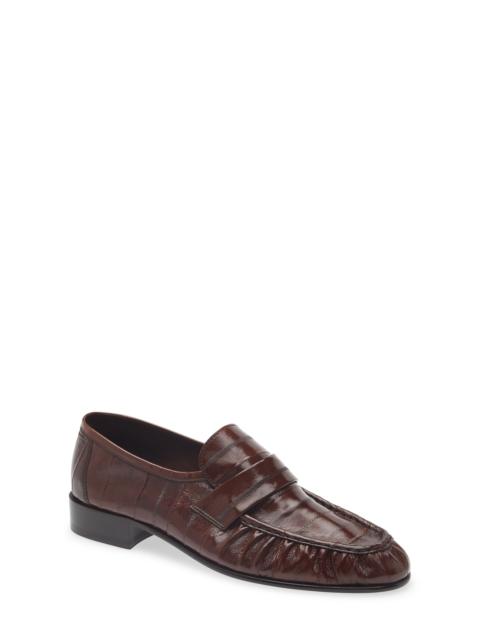 The Row The Row Soft Eelskin Loafer in Light Brown at Nordstrom