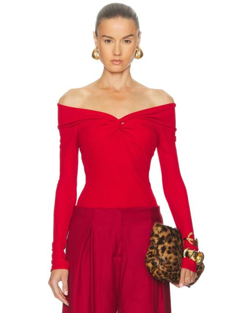 Blumarine Off The Shoulder Top