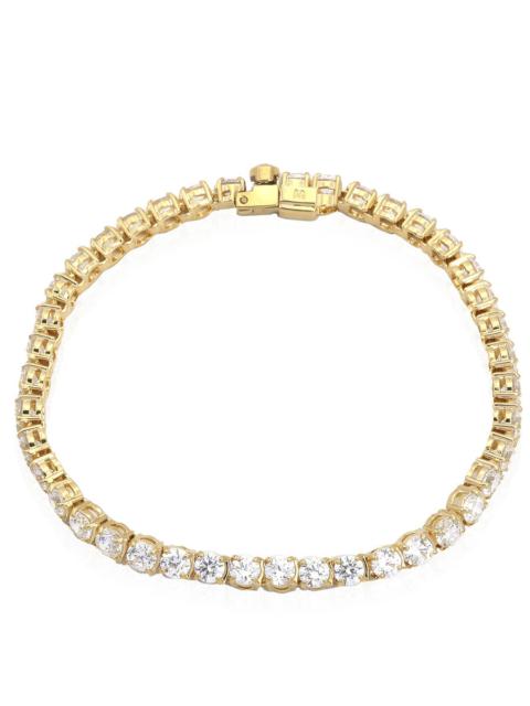 Other Designers Swarovski Gold-Tone Plated Matrix Tennis Bracelet