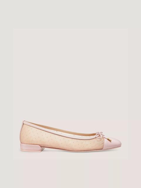 Stuart Weitzman SLEEK BOW SLINGBACK FLAT