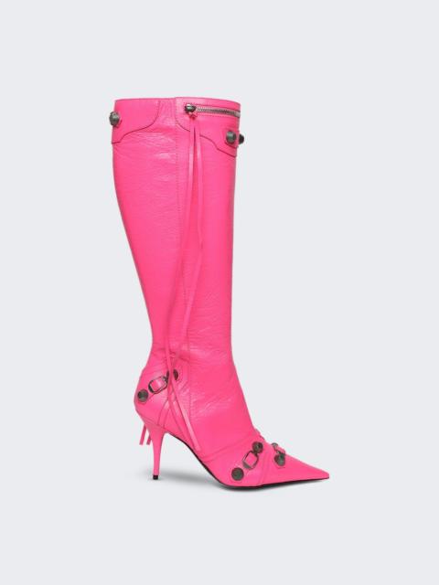 BALENCIAGA Tall Cagole High Heel Boot Fluorescent Pink
