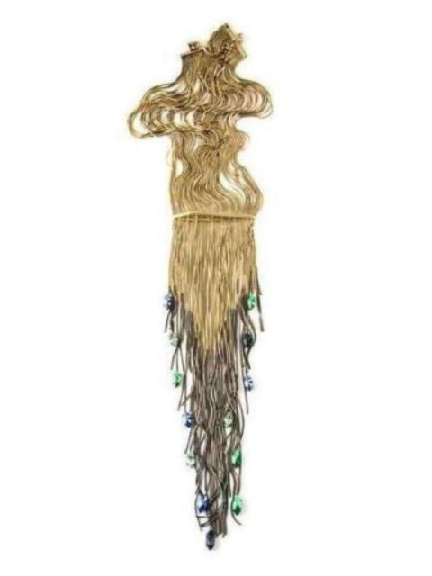 Other Designers Multi Thread Fringes Necklace