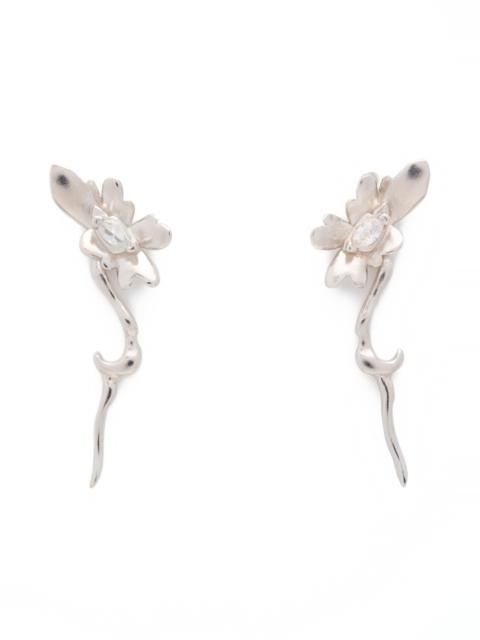 Collina Strada CRYSTAL CLEAR DAISY EARRINGS