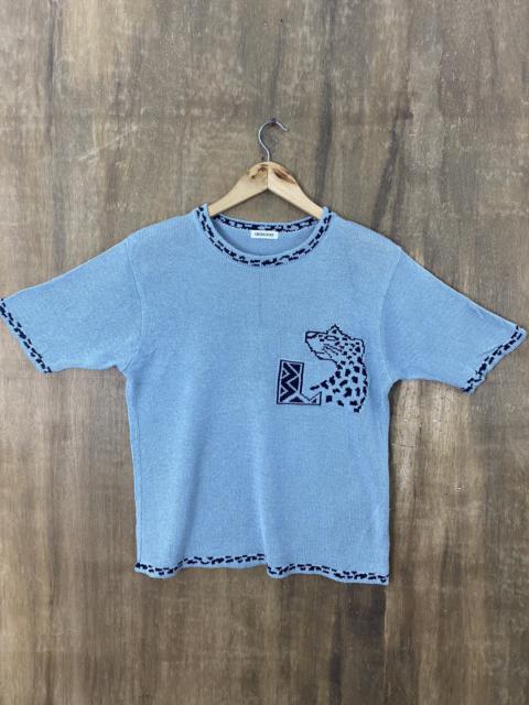 Other Designers Homespun Knitwear - Arrone Blue Short Sleeve Knitwear #1310