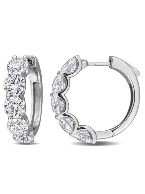 Other Designers Created Forever 5ct TW Lab-Grown Diamond Hoop Earrings in 14k White Gold