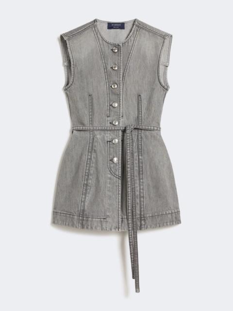 Other Designers Max Mara Sportmax Denim Sleeveless Top