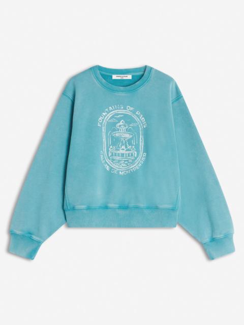 Maison Kitsuné FOUNTAIN STAMP FADED RELAXED SWEATSHIRT