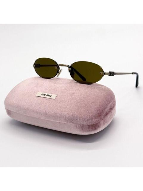 Miu Miu NEW MIU MIU SUNGLASSES MUA54S 26C09Z OVAL GOLD WOMEN MU A54S