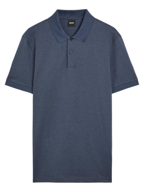 BOSS Boss Fine-knit Cotton Polo Shirt