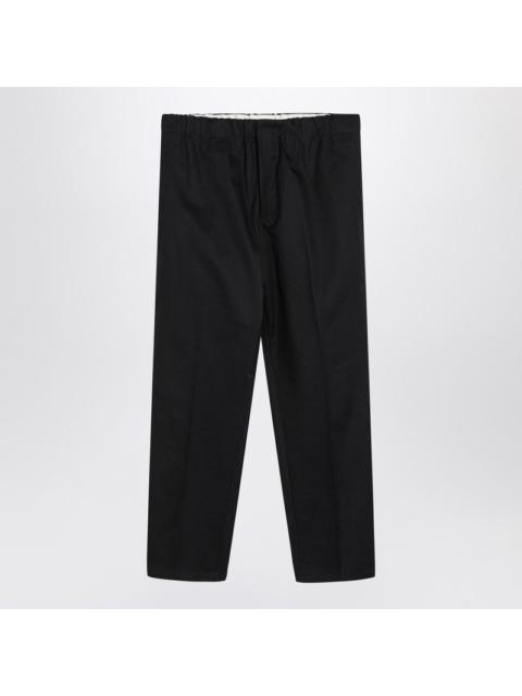 Jil Sander Jil Sander Navy Blue Cotton Pants Men