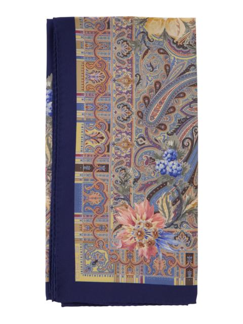 Etro Etro Women Multicolor Scarf With All-Over Paisley Print In Silk For Women