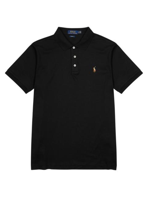 Polo Ralph Lauren Black slim Pima-cotton polo shirt