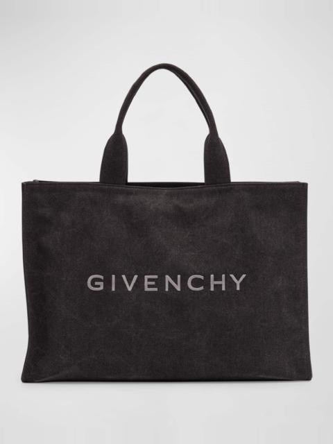 Men's Canvas Logo Tote Bag