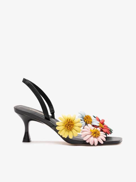 Larroudé Fiore Sandal Black Leather