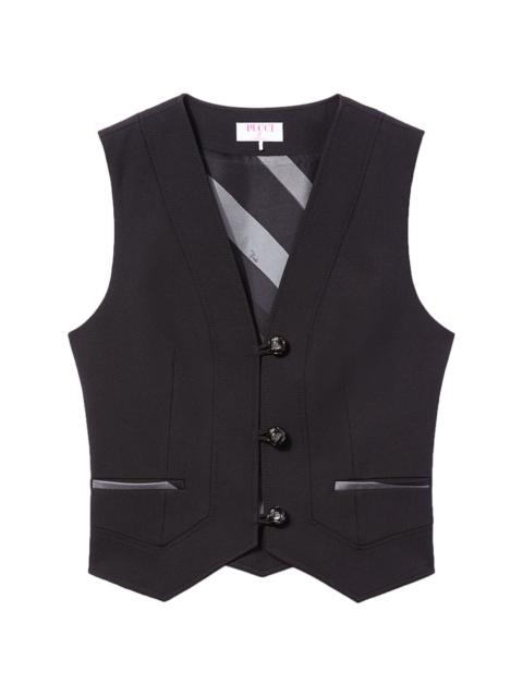 Marmo-print waistcoat