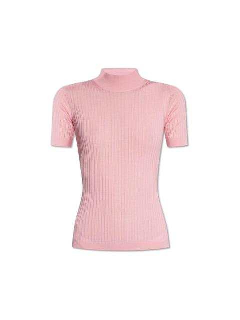 Mock Neck Knitted Top