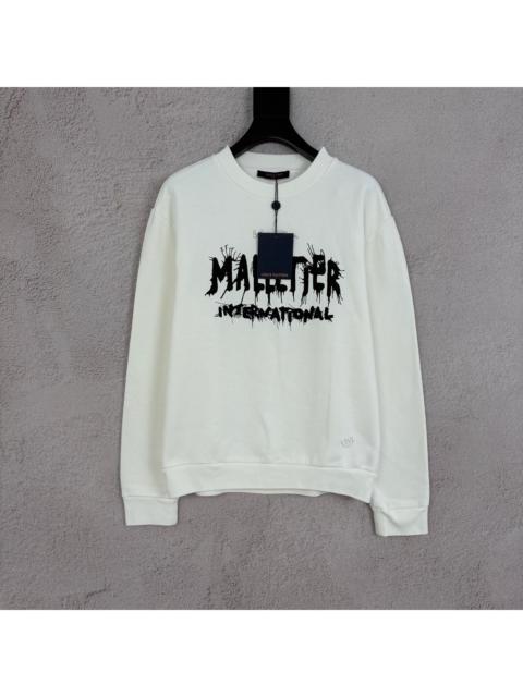 Louis Vuitton Louis Vuitton LV Graffiti Letter Checkerboard Sweater White