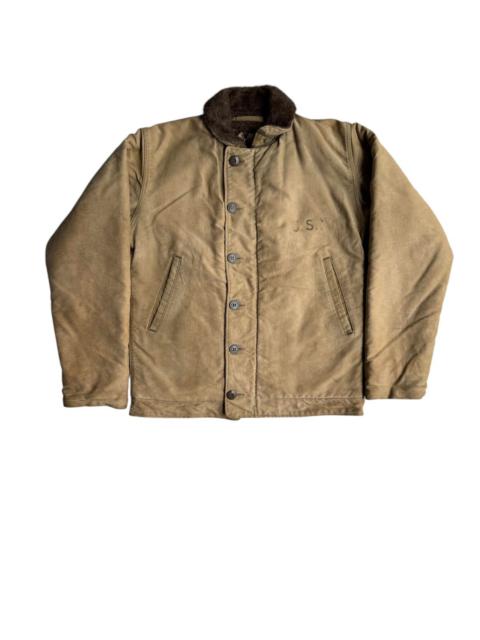 VERY RARE VINTAGE JACKET DECK N1 ALPACA USN US NAVY WWII