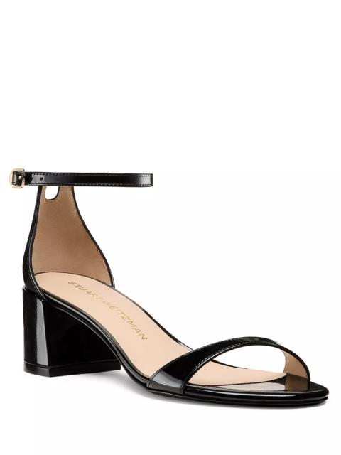 Stuart Weitzman Women's Nudist 50 Block Heel Sandals