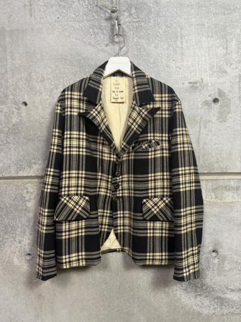 JOHN ALEXANDER SKELTON John Alexander Skelton AW20 CVIII 1/9 Tea Dyed Plaid Jacket